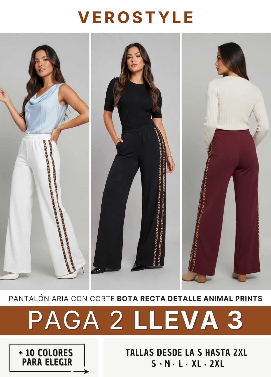 PANTALON FLARE ANIMAL PRINT ARIA
